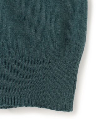 JOSEPH HOMME 【WEB・一部店舗限定】ウールコットンプレーン　Vネックニット ピーコックグリーン系