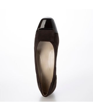 Riz raffinee <Riz raffinee>【3E】ローヒールスクエアパンプス ダークブラウン