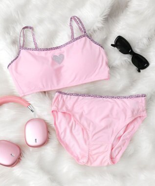 WEGO 【ブラトップ＆ショーツセット】Liliane　Ciel　レオパードハート