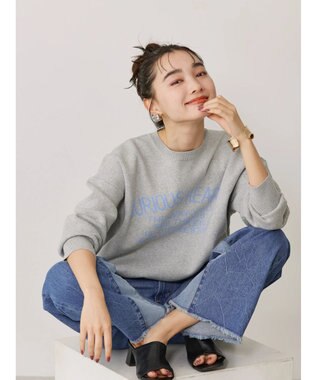 AMERICAN HOLIC ロゴニットプルオーバー Light Gray Mixture