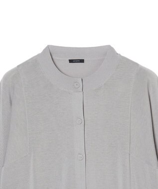 JOSEPH 【WEB&OUTLET限定・洗える】コットンシルクリブ　カーディガン Light grey