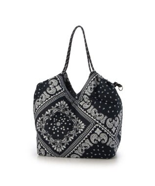 UNBILLION カシュカシュ cachecache / カジュアルパターンビッグトート ネイビー