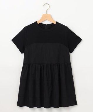 組曲 L 【接触冷感】ビスチェレイヤードTシャツ ブラック系