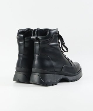 BONTRE 【MIONOTIS/ミオノティス】レースアップタンクソールショートブーツ/41012 ブラック