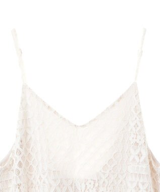 AMERICAN HOLIC レースキャミロングワンピース Ivory