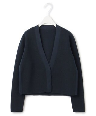 ICB 【洗える】リサイクルポリエステルハイゲージ カーディガン ネイビー系