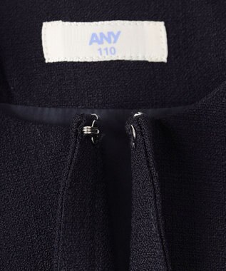 ANY KIDS 【2点セット】ノーカラー ボレロジャケット+襟付き ワンピース グレー