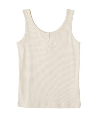 Green Parks ヘンリーネックタンクトップ Beige