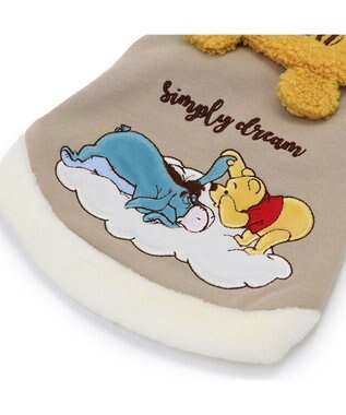 PET PARADISE ディズニー くまのプーさん ドリームトレーナー 耳付き襟 小型犬 黄