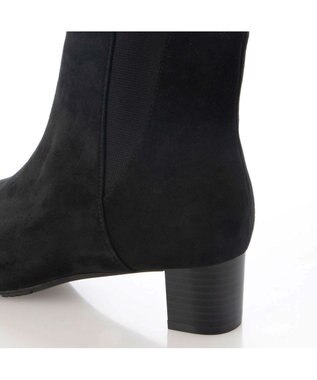 Riz raffinee <Riz raffinee>ポインテッドサイドゴアショートブーツ ブラックスエード