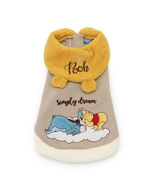 PET PARADISE ディズニー くまのプーさん ドリームトレーナー 耳付き襟 小型犬 黄