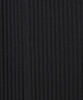 uncrave プリーツリブ スリットパンツ ブラック