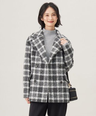 BALLIループミルドチェック コート