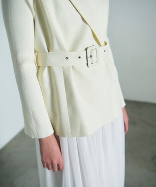 GRACE CONTINENTAL テーラーチュールワンピース ホワイト