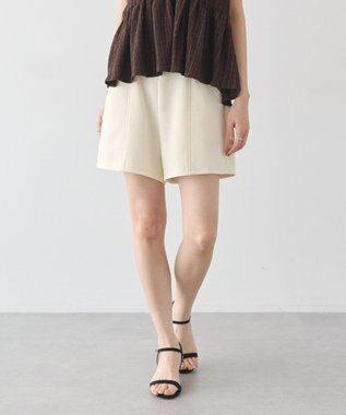 earth music&ecology カットツイルショートパンツ Ivory