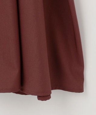 ANY SIS 【洗える】シャーリングディテール ワンピース テラコッタ