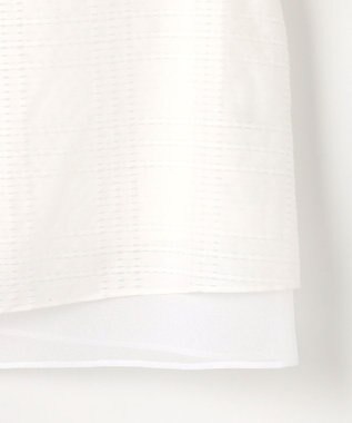 J.PRESS LADIES レーシーチェック クルーネック カットソー ホワイトチェック系3