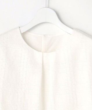 J.PRESS LADIES レーシーチェック クルーネック カットソー ホワイトチェック系3