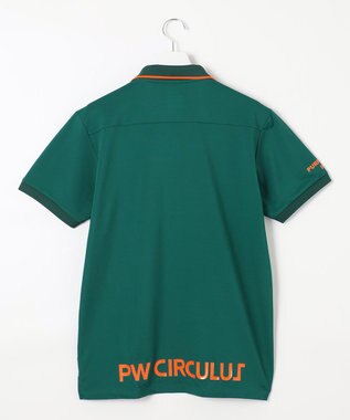 PW CIRCULUS 【MEN】【ストレッチ / UVケア】ガゼット カノコ ポロシャツ グリーン系