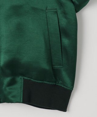 NAVE 【ReNAVE】タンブラーサテン ブルゾン グリーン系