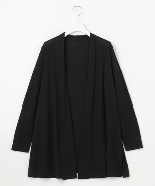 自由区 【好評につき新色追加・接触冷感・UVカット・洗える・XSサイズあり】ハンディカーディガン ロング丈 ブラック系