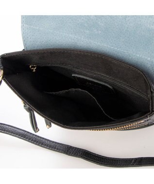 UNBILLION ペルケ perche / 7ポケットレザーポシェット ブラック