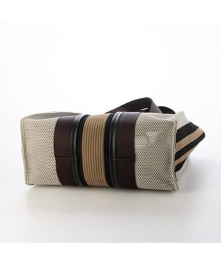 UNBILLION カシュカシュ cachecache / マルチカラーストライプ2wayスクエアトート シー