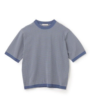 UNFILO MENS FINE MOVE クルーネック ニット [24年春夏商品] ブルーボーダー