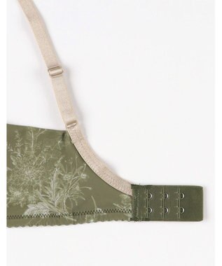 WACOAL ブラジャー 着やせシルエット 脇から背中のラインすっきり Gカップまで対応 大きいサイズ レディース BXC405 /ワコール オリーブ