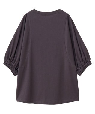 CRAFT STANDARD BOUTIQUE 接触冷感/UVカット スクエアボリュームスリーブプルオーバー Brown