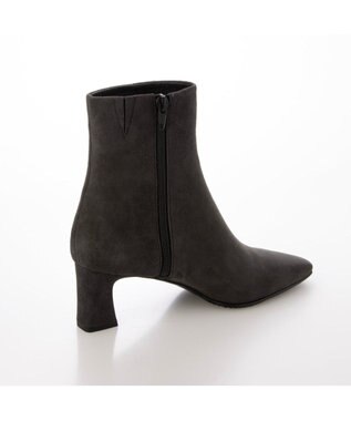 Riz raffinee <Riz raffinee>スクエアプレーンブーツ ダークグレースエード