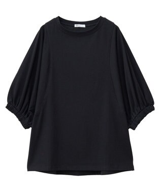 CRAFT STANDARD BOUTIQUE 接触冷感/UVカット スクエアボリュームスリーブプルオーバー Black