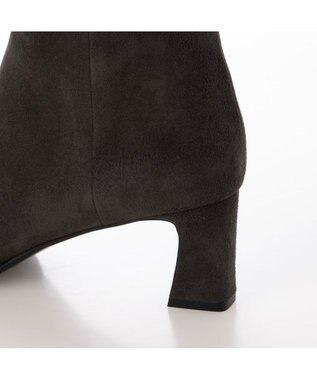 Riz raffinee <Riz raffinee>スクエアプレーンブーツ ダークグレースエード