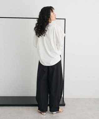 CRAFT STANDARD BOUTIQUE 接触冷感/UVカット スクエアボリュームスリーブプルオーバー White