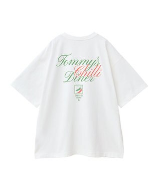 AMERICAN HOLIC バックロゴプリントTシャツ Off White