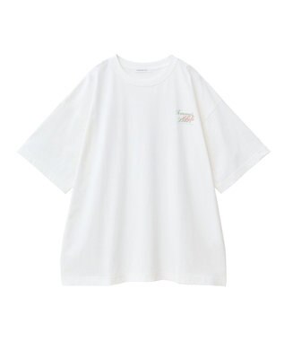 AMERICAN HOLIC バックロゴプリントTシャツ Off White