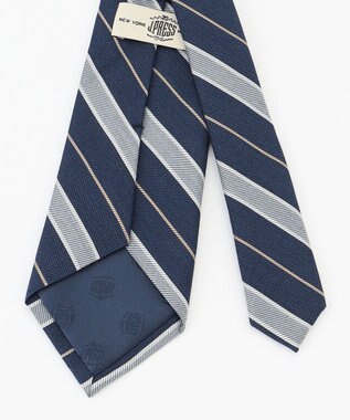 J.PRESS MEN 【LINEN MIX COLLECTION】レジメンタル ネクタイ ネイビー系2