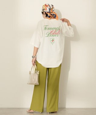 AMERICAN HOLIC バックロゴプリントTシャツ Off White