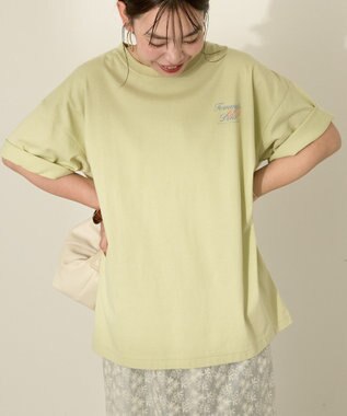 AMERICAN HOLIC バックロゴプリントTシャツ Lime Green