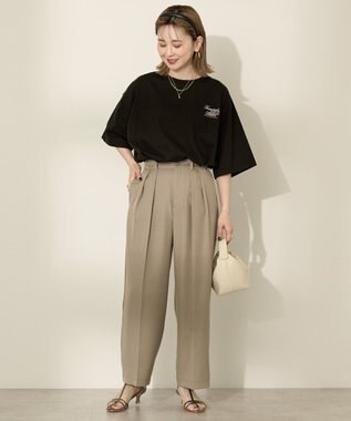 AMERICAN HOLIC バックロゴプリントTシャツ Black
