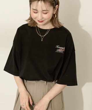 AMERICAN HOLIC バックロゴプリントTシャツ Black