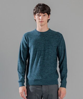 JOSEPH HOMME レクサスムリネ　クルーネックニット スモーキーグリーン系