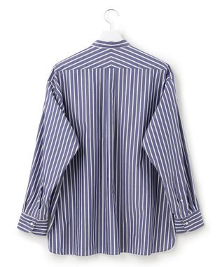 J.PRESS YORK STREET 【UNISEX】タイプライターストライプ シャツ ネイビー系1