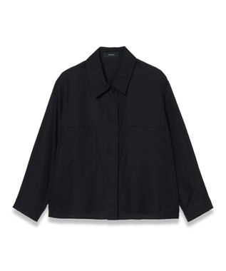 JOSEPH ソフトコットンシルク　シャツ Black