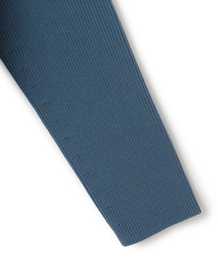 ICB 【洗える】リサイクルポリエステルハイゲージ カーディガン ダルブルー系