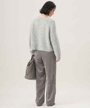 自由区 S アルパカミドルゲージ ニット グレー