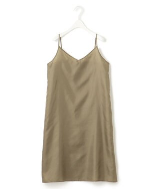 ICB 【洗える】 ウォーターフラワープリント ワンピース キャメル系柄