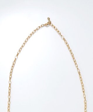 Phoebe 【限定セット】ビッグドロップメタルチェーンネックレス×ドロップハーフフープミニピアス ゴールド