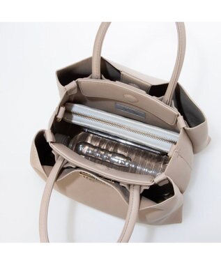 UNBILLION カシュカシュ cachecache / 三層2wayトートバッグ ベージュ