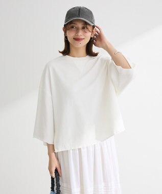 Green Parks ・ＳＵＧＡＲ　ＳＰＯＯＮ　７分袖ウラケスウェット Off White